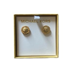 Michael Kors Gold-Tone Astor Stud Earrings